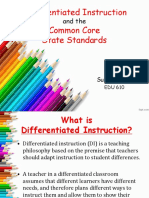 differentiated instruction   the ccss