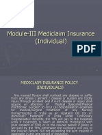 7f3d3Module-III Mediclaim Insurance Individual)