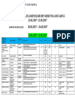 Planificare Examene Sesiune Iarna