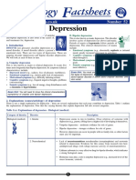Sychology Actsheets: Depression