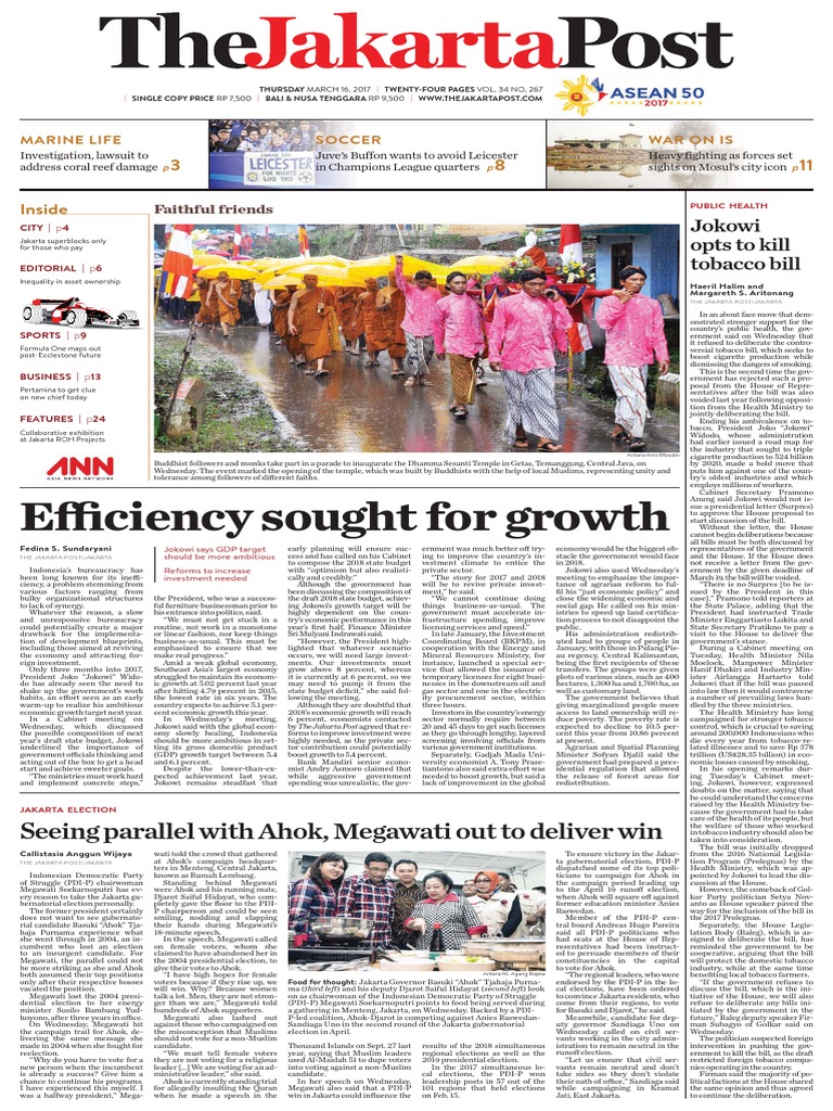 The Jakarta Post - March 16, 2017 | Elections | Politics