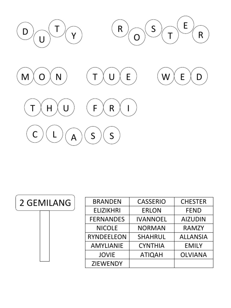 Duty Roster | PDF