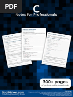 C Notes For Professionals