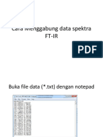 Cara Menggabung Data Spektra FT-IR Di Excel