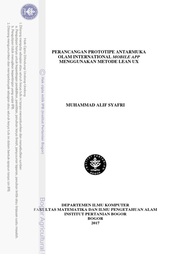 Lean Ux Contoh Skripsi
