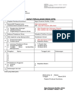 Format SPPD (Dibuat - 3 Rangkap)