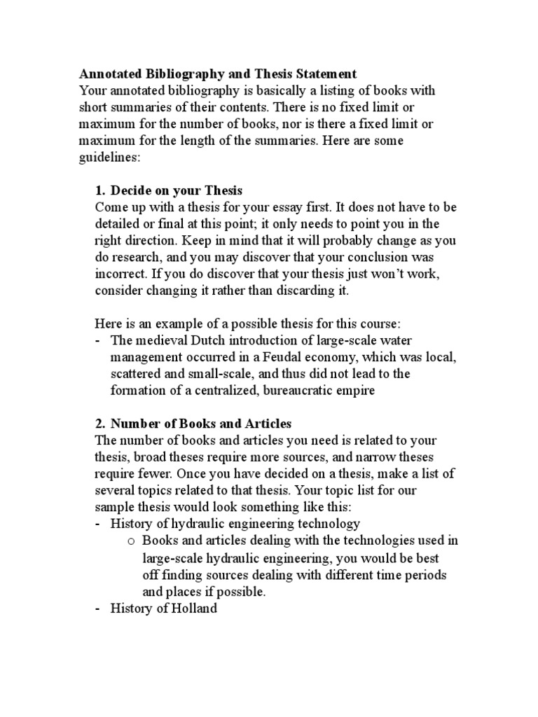 Annotated bibliography example picture