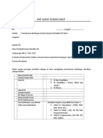 Form Surat Permohonan Bimbingan SNARS Edisi 1