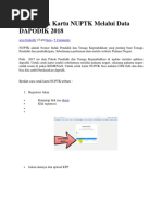 Cara Cetak Kartu NUPTK Melalui Data DAPODIK 2018