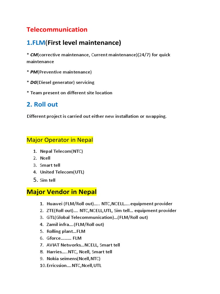 Telecom Notes | PDF | Voltage | Electronic Engineering