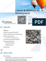 Azure & Windows 10 Development