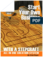 Starting Your Own Business With A Stepcraft All in One Creation System PDF