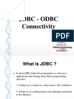 JDBC - Odbc Connectivity