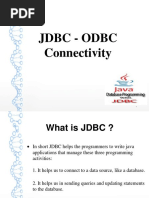 JDBC - Odbc Connectivity