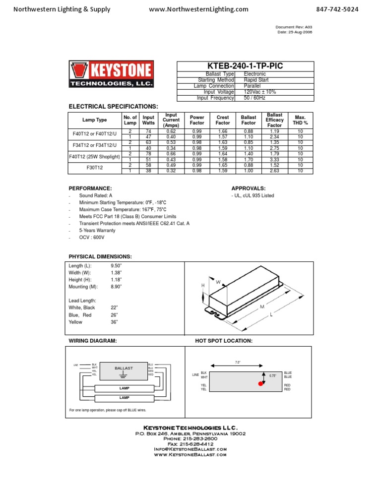 KTEB-240-1-TP Wiring Diagram Guide | PDF