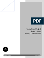 Counselling Discipline Policy Procedure 2016