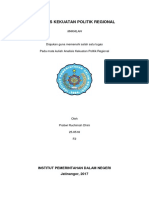 Analisis Kekuatan Politik Regional