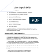 An Introduction To Probability: Answers To This Chapter's Questions