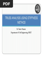 Truss Analysis Using Stiffness Method: Dr. Tanvir Manzur Department of Civil Engineering, BUET