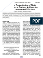A Study of The Application of Digital Technologies in Teaching and Learning English Language and Literature PDF
