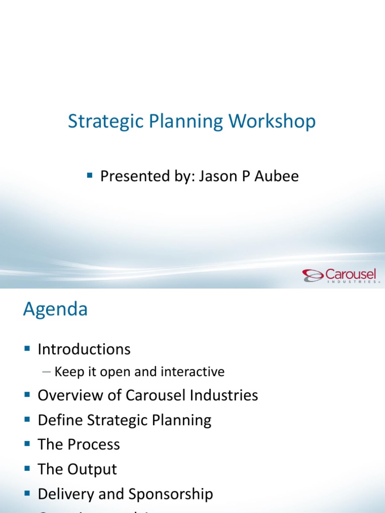 strategic planning workshop pdf