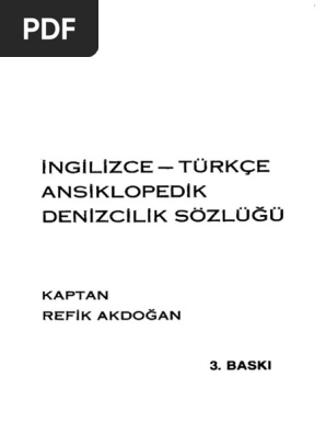 Ingilizce Turkce Ansiklopedik Denizcilik Sozlugu Pdf