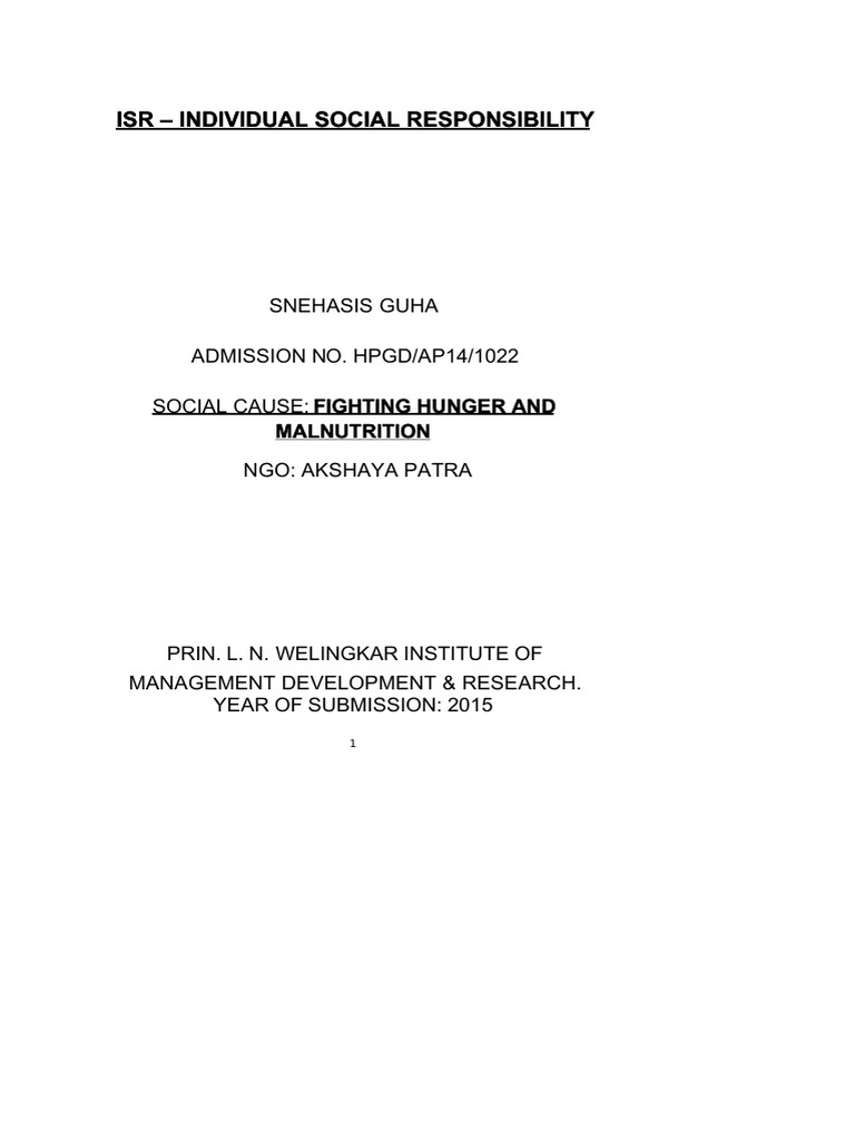 Project isr pdf food and drink