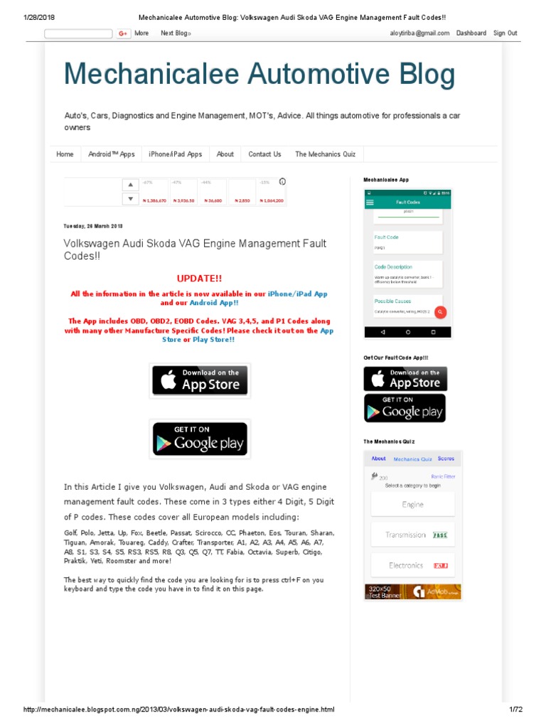 Error Codes | PDF | Fuel Injection | Throttle