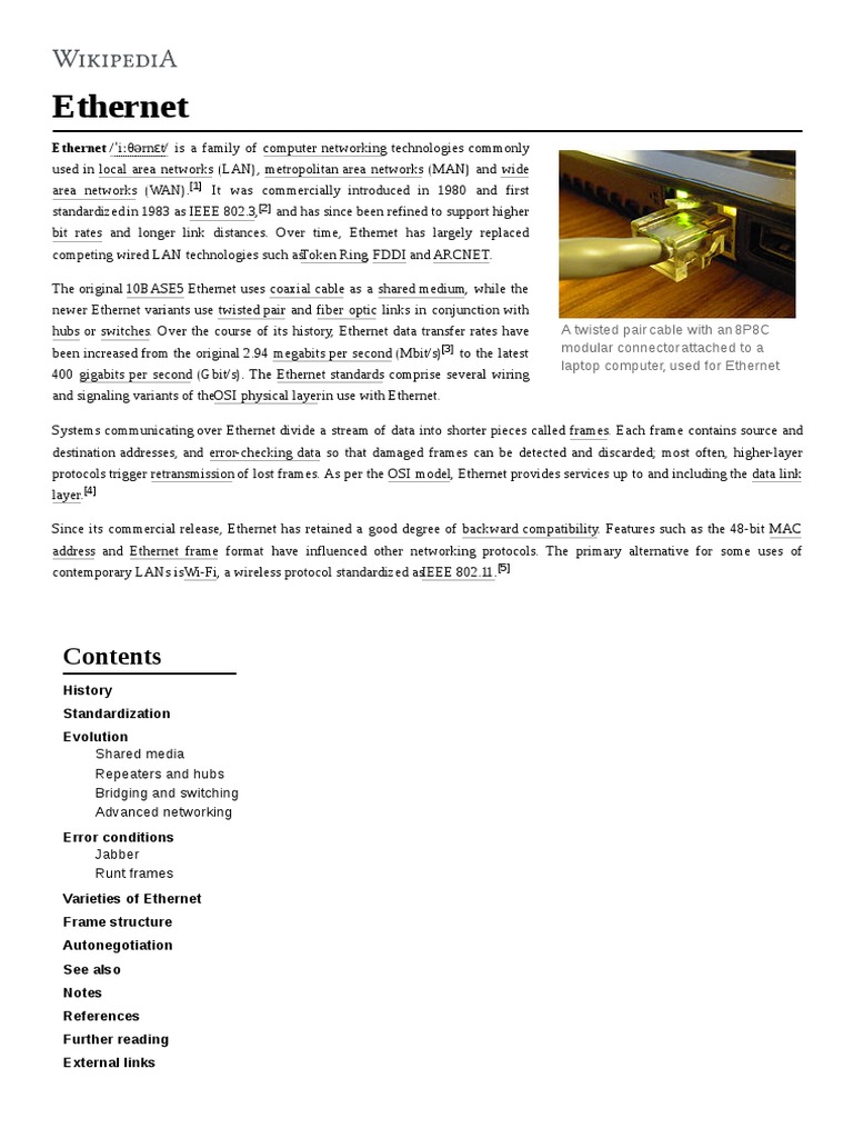 Ethernet Pdf Ethernet Network Switch