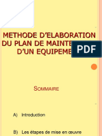 Methode D Elaboration de La Maintenance Preventive D Un Equipement PDF