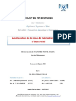 Projet de Fin D'Etudes: Amélioration de La Zone de Fabrication Des Joints D'étanchéité