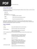 Setting PDMS Attributes: 8 Want Help On Your Syntax (PDMS Commands) Then Type Show !!syntaxhelp