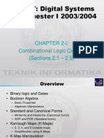 EE207: Digital Systems I, Semester I 2003/2004: CHAPTER 2-I: Combinational Logic Circuits (Sections 2.1 - 2.5)
