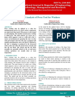 Design and Analysis of Press Tool For Washers