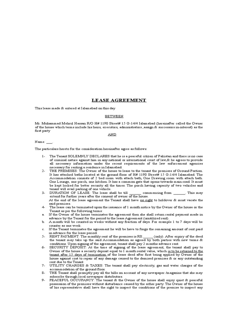 tenancy-agreement-karachi-pdf-lease-leasehold-estate