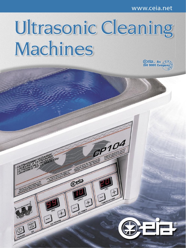 Catalog Ultrasonic Cleaner PDF Ultrasound Computing And