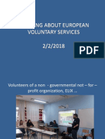 Learning About Europeans Voluntary Services