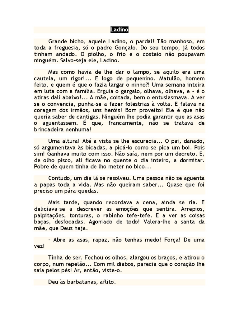 Ficha de Trabalho - Ladino - Diálogos PDF | PDF