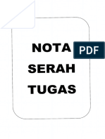 Contoh Nota Serah Tugas PDF