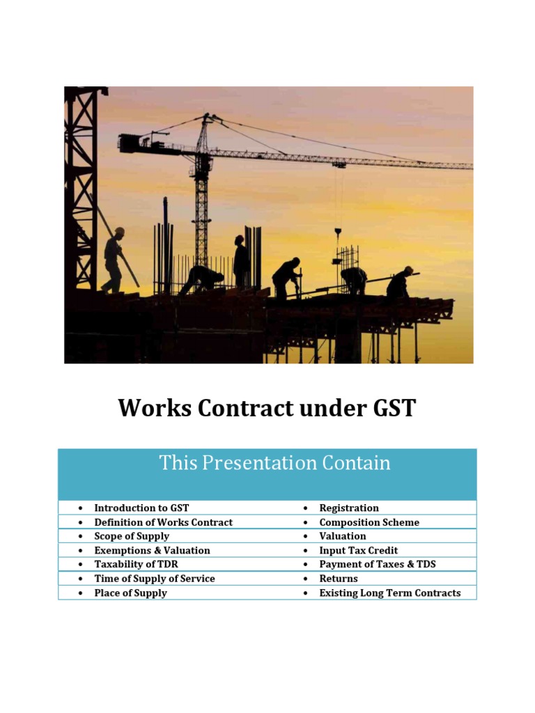 Article On Works Contract | PDF | Value Added Tax | Taxes