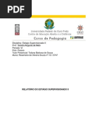 Relatório de Estágio Supervisionado II