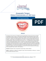 Geographic Tongue: Clinical Characteristics of 188 Cases