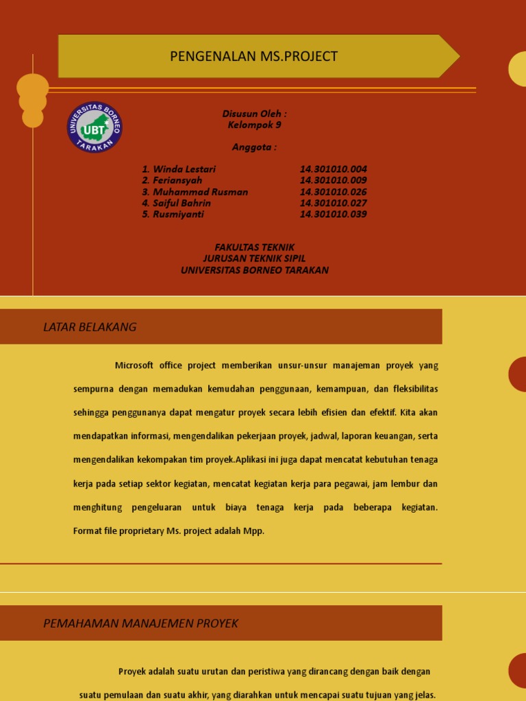 Memahami File Project di MS Project | PDF | Komputer | Teknologi & Rekayasa