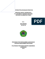 PKL Indominco]Laporan PKL di PT. Indominco Mandiri: Pengelolaan dan Pemantauan Lingkungan di Sektor Pertambangan Batubara