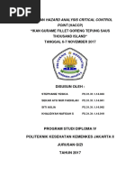 Download Hazard Analysis Critical Control Point Ikan Gurame Tepung Saus Thausand Island by sekar ayu SN372627686 doc pdf