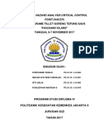 Hazard Analysis Critical Control Point Ikan Gurame Tepung Saus Thausand Island