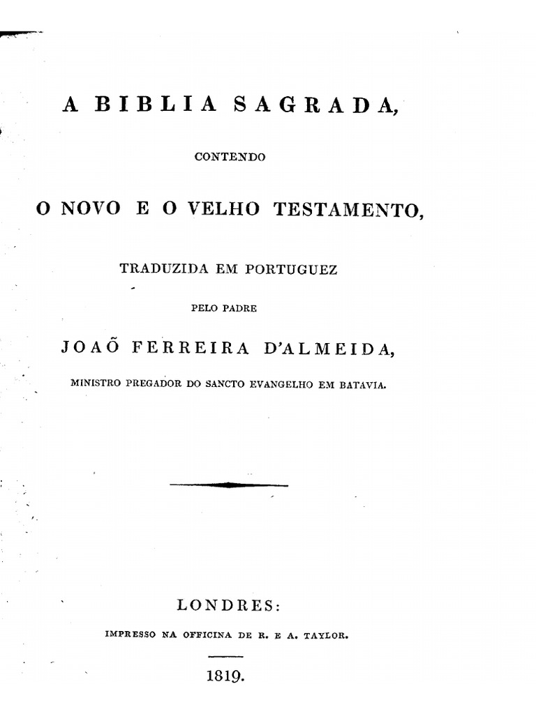 3adblia Almeida 1819 Pdf