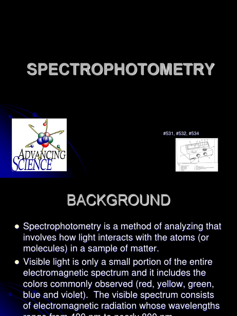 Investigating Color Absorption A Spectrophotometric Analysis of Food