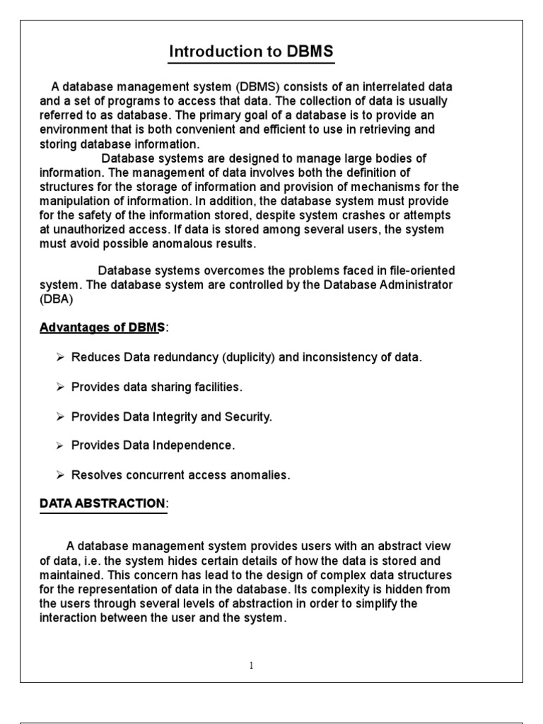 Introduction To DBMS | PDF | Databases | Database Index
