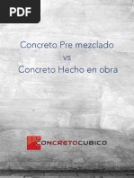 Concreto Premezclado vs en Obra